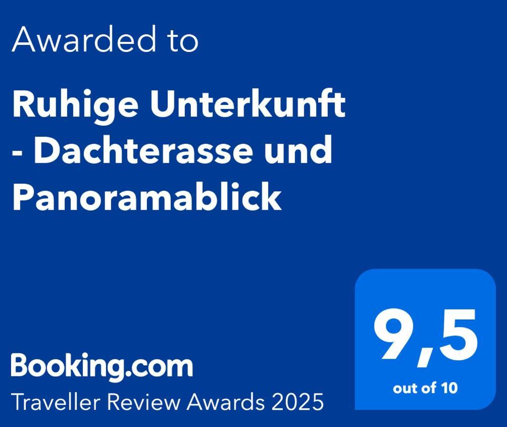 Ruhige Unterkunft - Dachterasse Und Panoramablick Варщайн Екстериор снимка